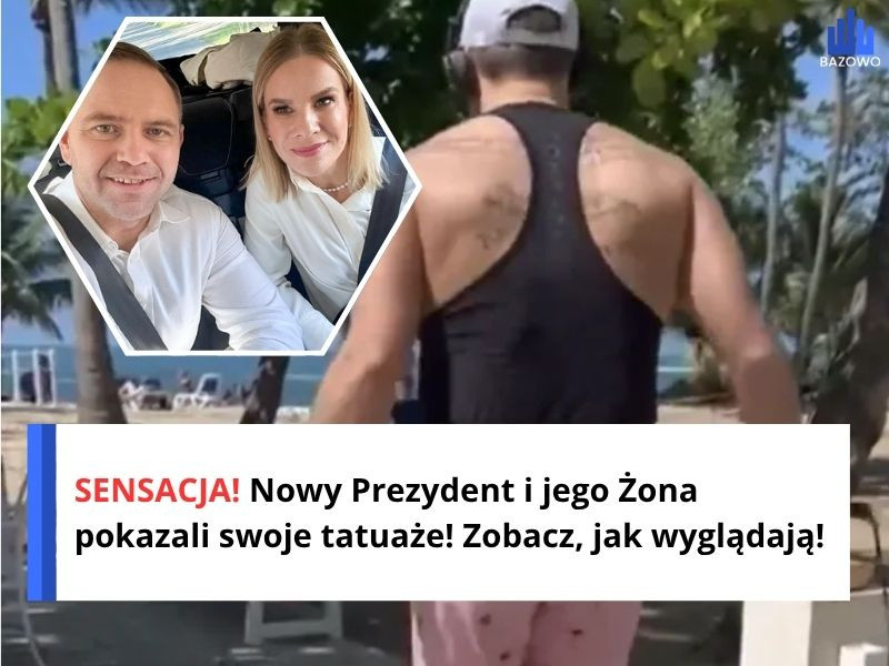 SENSACJA! Nowy Prezydent i jego Żona pokazali swoje tatuaże! Zobacz, jak wyglądają!